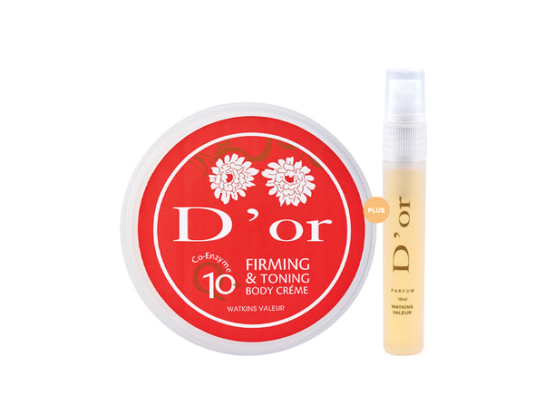 D'or Body Butter Q10 Firming and Toning 250ml PLUS D'or 10ml Atomiser